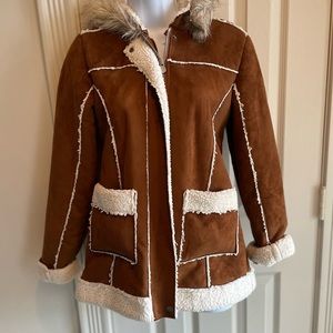 Justice Suede Coat girls size 12/14